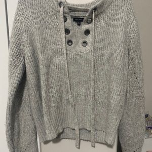 grey sweater